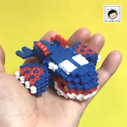 ポケモン」手乗り カイオーガ 立体アイロンビーズ - セナパパBLOG